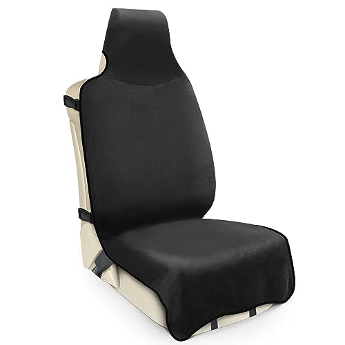 Waterproof Seat Cover Towel, Premium Sweat Carseat Protector, Perfect for Universal Anti-Slip Car Truck SUV Seat, Great for Surfing Yoga Gym Workout, Black - color: black, size: 1 Pack
