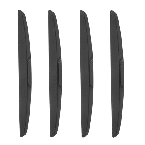 HARFINGTON 4pcs Car Door Edge Guards Protectors Silicone Side Doors Edge Protector Trim Strip Anti-Scratch Universal Vehicle Exterior Accessories for Car SUV Pickup Truck, Black - color: Black