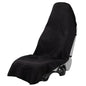 Terry Cloth seat Cover Universal Waterproof Car Sport Towel Seat Cushion Non-Slip Sweat-Absorbent Towel Cloth Suitable for Gym Workout, Universal Fit for Car SUV Van-Black