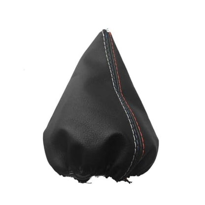 Car Gear Shift Knob Cover + Manual Handbrake Gaiter Boot Leather Cover for BMW 3 Series E30 E34 E36 E46 E46 M3 Z3,Auto Shifter Shift Boot Cover Accessories