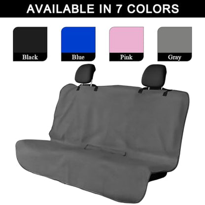 DXNQ Car Towel Seat Cover, Waterproof Sweating Non-Slip Premium Soft Towel Carseat Protector, Universal Machine Washable Car Truck SUV Front Seat Cover for Gym Workout Beach Hiking (Gray, Rear) - color: Gray, 1pc, Rear