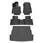 All Weather Car Floor Mats & Cargo Liner for RAV4 2019-2024 2025 (No Hybrid Models) Custom Fit Full Set Accessories - Black - style: 6) For RAV4 2019-2025 Set
