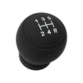 Car Gear Shift Knob Cover, 5 Speed Right Round Gear Shift Knob Covers, Silicone Anti Skid Protector, Universal Interior Accessories for Most Vehicles (Black)