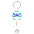 Dragonfly Memorial Gifts for Loss of Family, Loved One, Pets, Crystal Suncatcher Ornament Rainbow Maker Car Charm for Funeral, Sympathy, Bereavement, Daily Remembrance, Car Decor