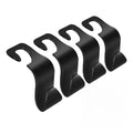 Car Seat Headrest Hook 4 Pack Vehicle Backpack Hooks Hanger Vehicles Holder Organizer for Purses,Bags,Cloths,Car Water Bottle Hook Seat Accessories - color: 4Pcs