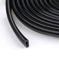 Rubber U Channel Edge Trim, Door Seal Strip, Fits Edge up to 1/16 Inch (1. 6mm) U Shape Weather Stripping(75 Feet,Black) - color: Black, size: 75 Feet