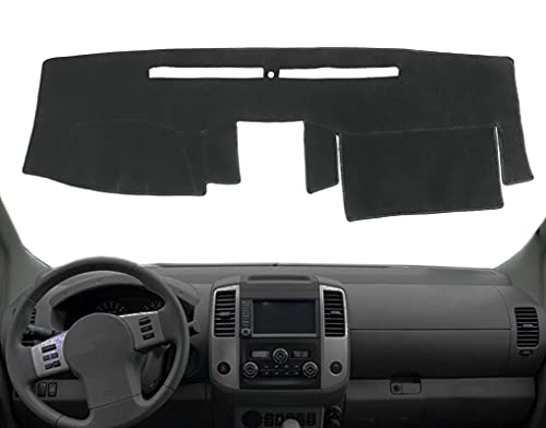 Dash Cover Dashboard Cover Pad Mat Custom Fit for Nissan Frontier 2005-2021/ Xterra 2005-2015/ Pathfinder 2005-2012, 2009-2012 Suzuki Equator(Black) Y66