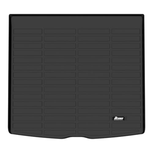 IKON MOTORSPORTS TPE Cargo Trunk Liner, Compatible with 2020-2025 Mercedes-Benz W167 V167 GLE-Class SUV, Custom Fit All Weather Protection Heavy Duty Rear Trunk Tray Cargo Mats Protector, Black