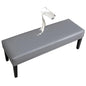FUANGUI PU Waterproof Bench Cover, Stretch Dining Bench Cover for bedrooms, Living Rooms, Kitchens, Protector Chair Bench Piano Bench Seat Covers Stool Slipcover Removable, Washable - Grey - color: Pu Grey