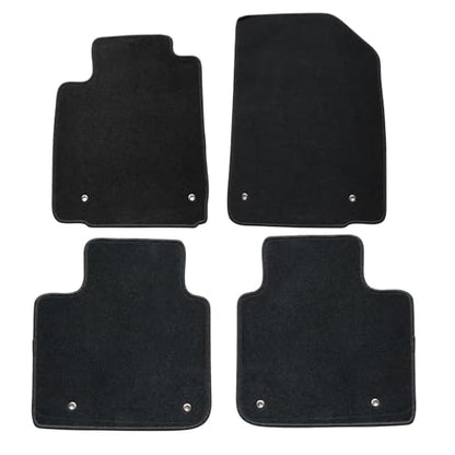 GXARTS Custom Fit Velour Carpet Floor Mats for Lexus ES350 2007-2012， 4-Piece Front & Rear Full Set，Premium All-Weather Waterproof Non-Slip Backing，Black Luxury Sedan Floor Mat Accessories