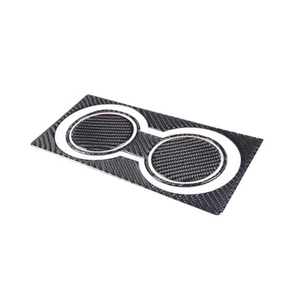 Car Front Seat Central Armrest Cup Holder Panel Sticker Trim for Toyota Tundra 2007-2013 Soft Carbon Fiber Centre Console Cup Holder Automotive Interior Decorative Cover - size: Centre Console Cup Holder Panel Trim Sticker