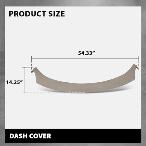 Dash Cover Dashboard Panel Compatible with Chevy Cavalier 1995-2005 Beige