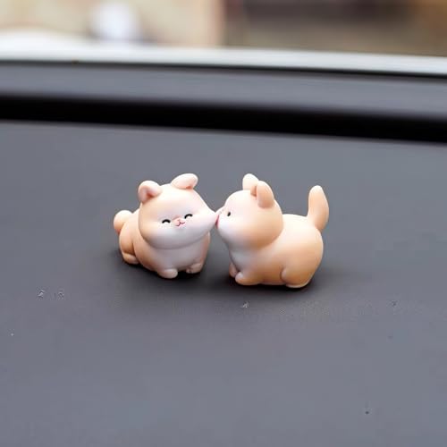 Anime Cats Car Dashboard Decorations Accessories Interior, Mini Cat Figurine for Car Dash Board Decor Auto Motorcycle Truck Computer Monitor Decoration Home Office Desk Charm Christmas Ornament - color: D7