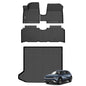 Wailtnb- for Hyundai Ioniq 5 2025-2026 Unmovable Center Console (Fixed Model) Floor Mat Cargo Liner All Weather Floor Liner Car Mat for Ioniq5 Custom Fit Automotive Full Set Accessories - style: 9|For Ioniq5 unmovable|2025-2026|Set