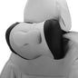 Car Headrest Pillow Ergonomic Comfortable Neck Support Pillow Milk Silk Fabric and Memory Foam Bandage Adjustable Width Black and Grey Set of 1 - color: Black Gray