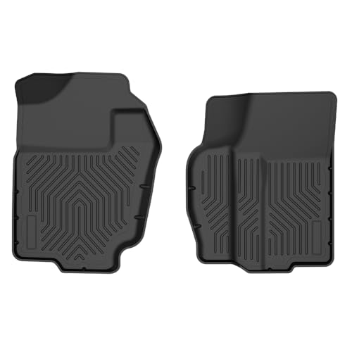 TPE Floor Mats Cargo Liners 2PCS, Compatible with Dodge Ram 1500 1994-2001/ Ram 2500 3500 1994-2002, 1st Row, Floor Liner All Weather Full Cover Protection - size: Fit Dodge Ram 1994-2001 | Black 2PCS