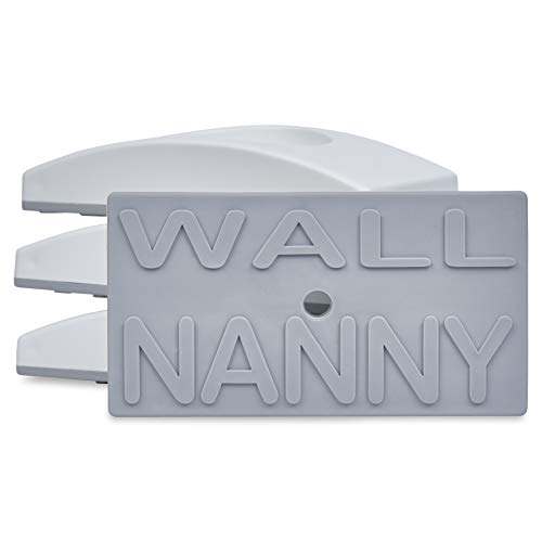 Wall Nanny 2-Pack - Works with 2 Gates - Baby Gate Wall Protector (Made in USA) Protects Walls and Doorways from Pet Gates - for Pressure Mounted Indoor Safety Baby Gates - White - color: White, size: 2-Pack