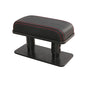 JEYODA Car Armrest Pad, Left Elbow Support, General Leather Booster Pad, Central Armrest Box, Adjustable Armrest (Black red line) - color: Black Red Line
