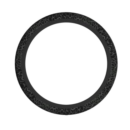 Leopard Steering Wheel Covers Non Slip Neoprene Steering Wheel Protector Cover Universal 15 Inch for Men Women (Black Green Grey) - color: leopad