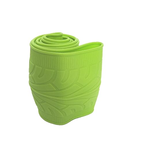 Universal Green Steering Wheel Cover：13.5 to 15 Inches Flexible Silicone Anti Slip Steering Wheel Protector Fit for Most Car Models Including Round D Shape or Special Shape - color: green