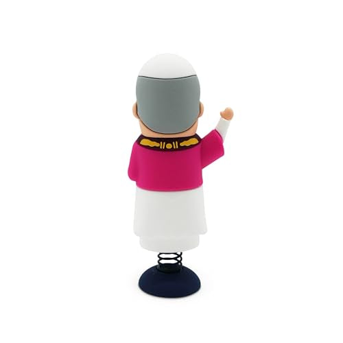 Pope Leo Dashboard Dancer – Funny Bobble Religious Car Ornament – Hilarious Catholic Gift for Adults, Friends & Coworkers – Novelty Decoration for Desk, Office, or Vehicle - style: Pope Leo