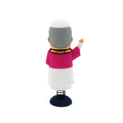 Pope Leo Dashboard Dancer – Funny Bobble Religious Car Ornament – Hilarious Catholic Gift for Adults, Friends & Coworkers – Novelty Decoration for Desk, Office, or Vehicle - style: Pope Leo