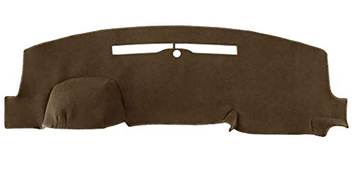 Dash Cover Mat Custom for 2014-2018 Chevy Chevrolet Silverado 1500/GMC Sierra 1500, 2015-2019 Chevy Silverado/GMC Sierra 2500HD 3500HD Dashboard Pad Carpet w/o Forward Collision Warning (Brown) - color: 14-18 Brown