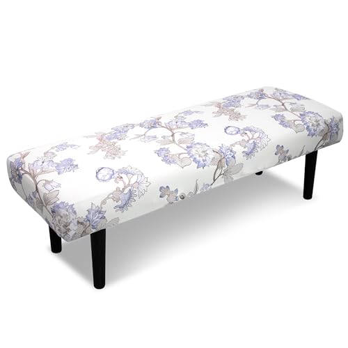Stretch Bench Cover, Rectangular Washable Slipcover, Seat Cushion Protector for Dining Room, Living Room, Kitchen - color: Continuous Branching Pattern