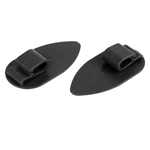 X AUTOHAUX Universal Car Floor Mat Clips Fixing Grips Anti Slip Buckle Black 28x56mm 10 pcs