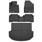 4PCS Floor Mats Cargo Liner Fit Hyundai Santa Fe 2017, All Weather Protection TPE Floor Mats Black 1st & 2nd & 3rd Row - size: Fit Santa Fe 2017 | Black 4PCS