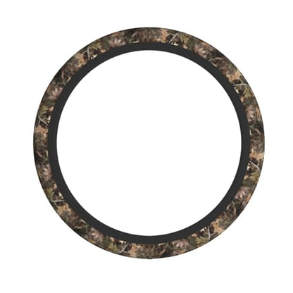 Camo Steering Wheel Covers Non Slip Neoprene Universal 15 Inch Steering Wheel Protector Car Cover for Men Women - color: Camo