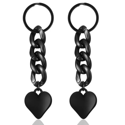 2PCS Pink Heart Bow Keychain, Cute Bowknot Charm Women, Kawaii Key Ring, Matt Heart Bowknot Key Holder Purse Wallet