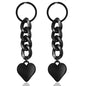 2PCS Pink Heart Bow Keychain, Cute Bowknot Charm Women, Kawaii Key Ring, Matt Heart Bowknot Key Holder Purse Wallet