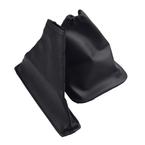 PU Leather Gear Shift Boot Cover Set, Compatible with Toyota Corolla (2007-2013), Manual Transmission Dust Proof Boot & Lever Sleeve Replacement (Black, 2PCS) - color: 2PC