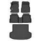 Binmotor-All Weather Car Floor Mats and Cargo Liner Set for Nissan Versa 2020-2025, 2 Rows with Cargo Mat Set, TPE Liners for Versa Accessories Mats Trunk Liner Mat-Black - style: 1) Car Mats for Nissan Versa (2020-2025)