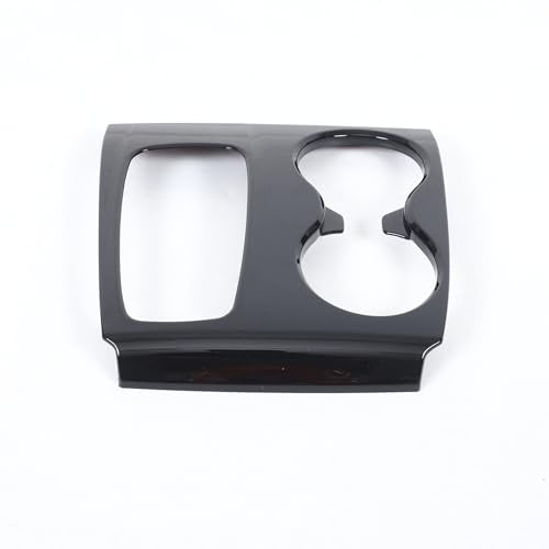 Gear Shift Panel Cover Trim for Hond@ Pilot 2016-2020/ Hond@ Ridgeline 2017-2019, ABS Automotive Center Consoles Cup Holder Cover Protector Accessories (Glossy Black) - color: Glossy Black