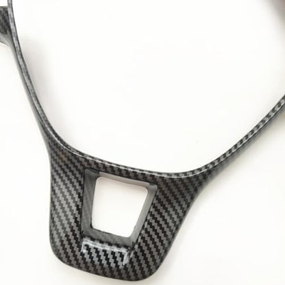 Sport Style Carbon Fiber Print Steering Wheel Cover Trim for VW Volkswagen Atlas Tiguan Golf Jetta Passat - color: A