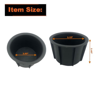 Cup Holder Insert Compatible with Toyota 4RUNNER 2010-2021, Replaces OEM 66991-35030 (1PC)