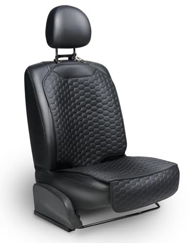 Set Seat Back Organizer & Car Seat Protector Hexy Waterproof & Non-Slip Protector for Child Car Cushion for Leather and Fabric Seats (Black) - color: Black