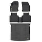 HAFIDI® All Weather Floor Mats & Cargo Liner Set Fit for 2018-2024 Volkswagen Tiguan Car Mats TPE Anti-Slip Automotive Full Set Floor Liners Custom VW Tiguan Accessories - Black - style: 28) For Tiguan 5 2018-2024 Full Set