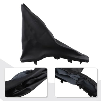 Handbrake Cover, Black ABS Plastic PU Leather Anti-Slip Parking Hand Brake Gaiter For BMW For Mini For Cooper R50 R52 R53 2001-2008