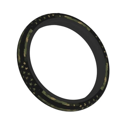 Camo Flag Steering Wheel Covers Non Slip Neoprene Universal 15 Inch Steering Wheel Protector Car Cover for Men Women - color: Camo Flag