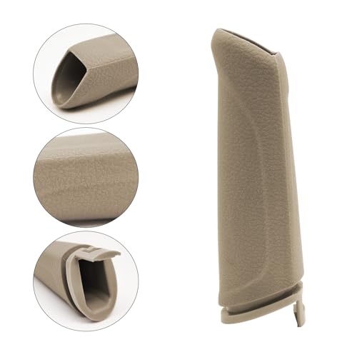 Emergency Brake Parking Handle Cover Compatible with Ford Focus 2012 2013 2014 2015 2016 2017 2018, Comfortable Handbrake Grip Protector Cover Beige