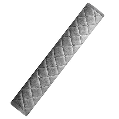 HighnessHwoo Extra Long Seatbelt Covers for Adults Kids Women & Men, Soft Car Seat Belt Strap Cushion for Sedan, SUV, Trucks, Shoulder Neck Chest Protector Pads, Auto Accessories, 1pc, Gray, 25.5in