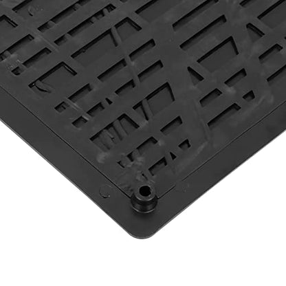 X AUTOHAUX Universal Car Vehicles Trucks Floor Carpet Mat Patch Heel Scuff Plate Foot Rest Pedal Pad