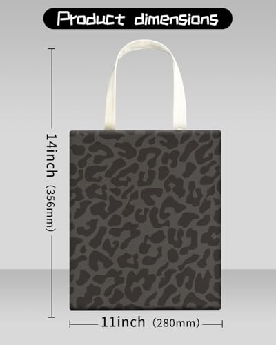 Cute Canvas Car Garbage Bag, Black Leopard Print, Car Trash Bin, Seat Back Hanging, 5L - color: Black Leopard Print