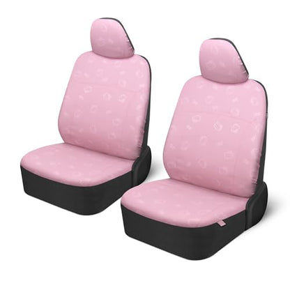 Carbella Hello Kitty Car Seat Covers - Cute Pink Seat Covers, Car Accessories Gift Hello Kitty Accessories 2pc Pink Car Seat Covers - color: Seat Covers Leather-Pink, style: Hello Kitty