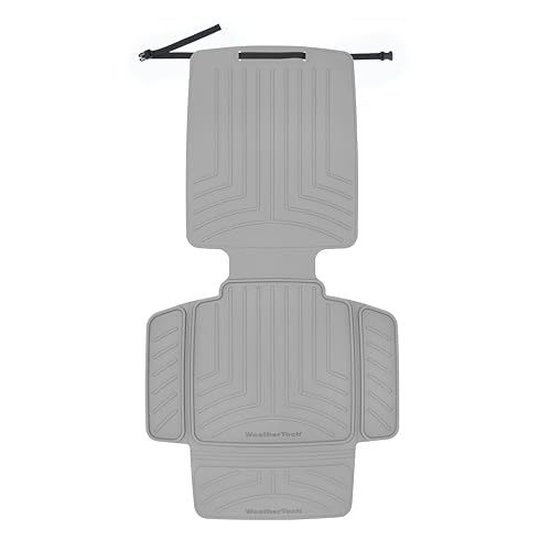 WeatherTech Child Car Seat Protector with Back | Spill Protection, Prevents Seat Compression, Grey - color: Grey, size: Seat with Back