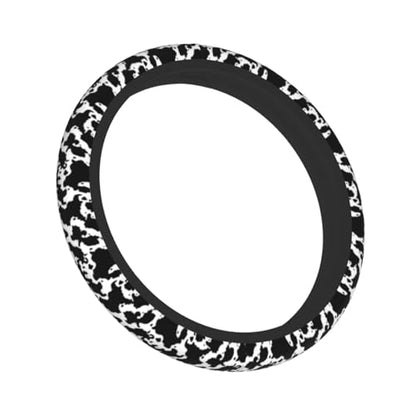Cow Steering Wheel Covers Non Slip Neoprene Steering Wheel Protector Cover Universal 15 Inch for Men Women Car Truck - color: Cow Print