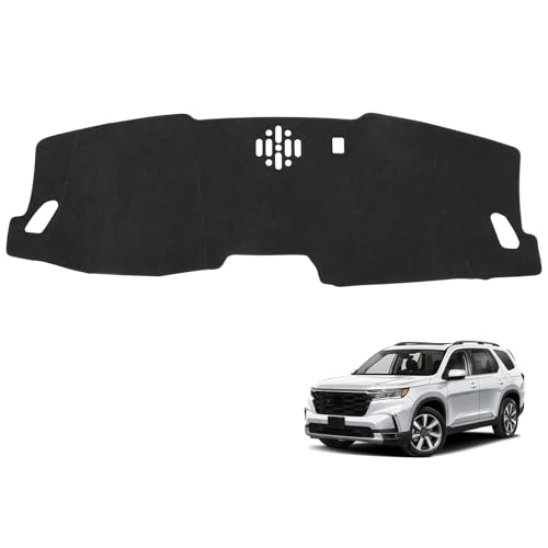 Dash Cover for Honda Pilot 2026 2025 2024 2023 (Without HUD) Accessories Flannel Dashboard Cover Dash Mat Center Console Cover Sunshield Protector Pad - size: for Honda 2023-2026 Pilot